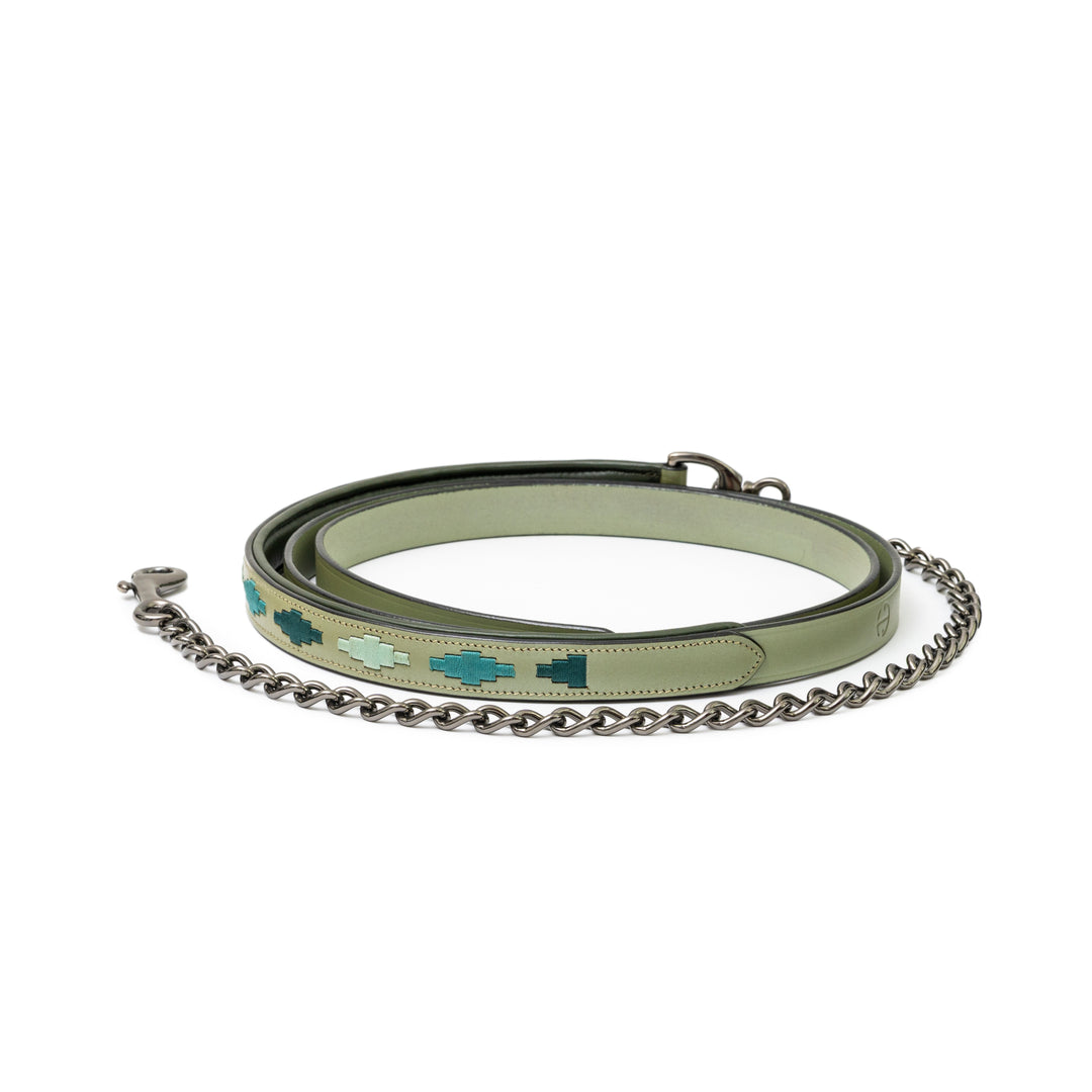 Halter Ego Sea Glass Leather Lead Shank