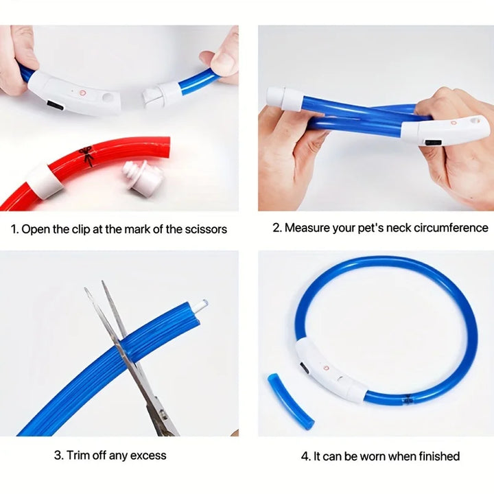 Four-step trim-to-fit instruction graphic