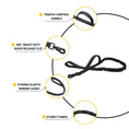 Load image into Gallery viewer, Ultimate Explorer Tactical Dog Harness Leash Set Heavy Duty Handle Training Hiking Control Medium Size Black by Fashioned Furbabies
