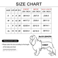 Load image into Gallery viewer, Haute Couture Feathered Luxury Pet Sweater by Furr Baby Gifts; dog apparel size chart with chest, neck, and back length.
