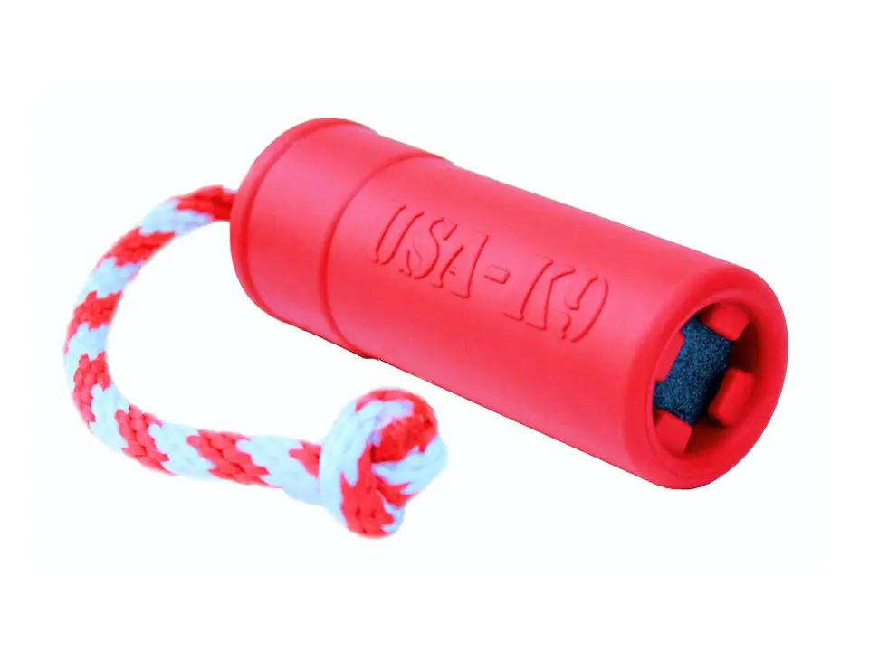 SodaPup USA-K9 Firecracker rubber reward toy in red, view 5