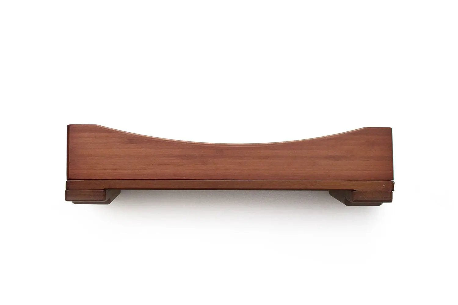 The Cat Nest Bed, wooden curved cat shelf/bed in brown finish