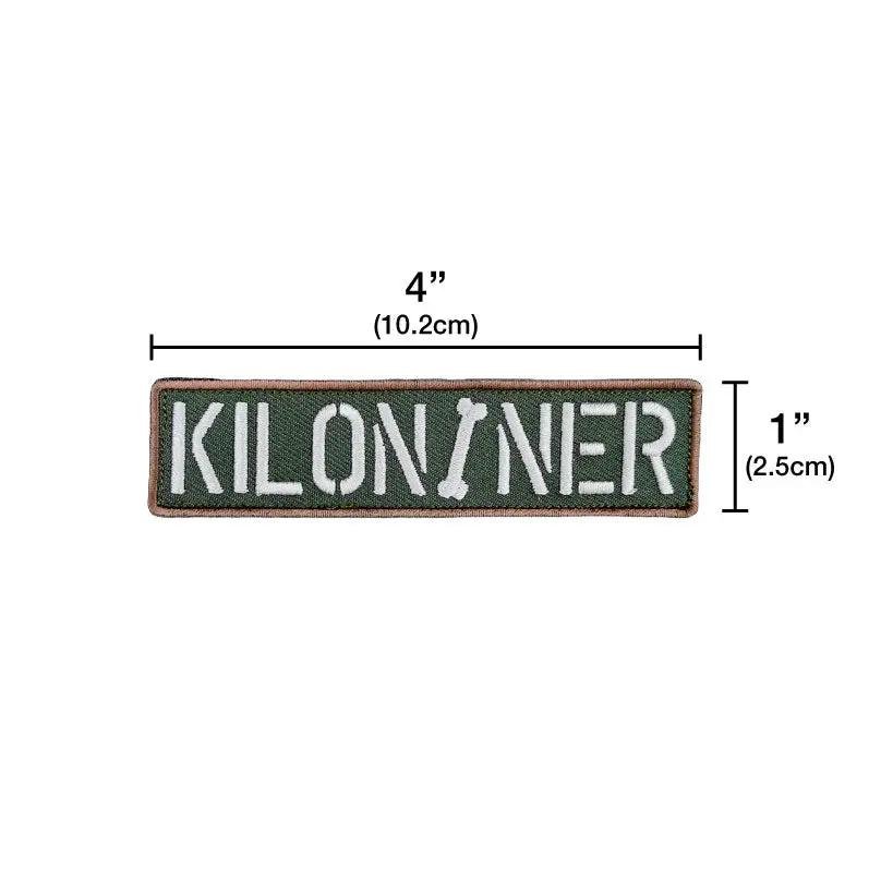 Kiloniner Stencil Embroidered Dog Morale Patch