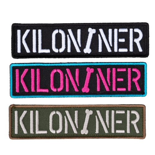Kiloniner Stencil Embroidered Dog Morale Patch