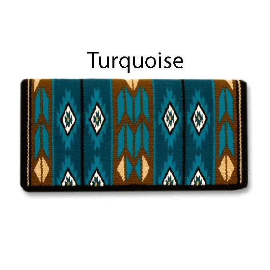Mayatex Flying Eagle Saddle Blanket Chocolate 38x34 100% NZ Wool by Mayatex