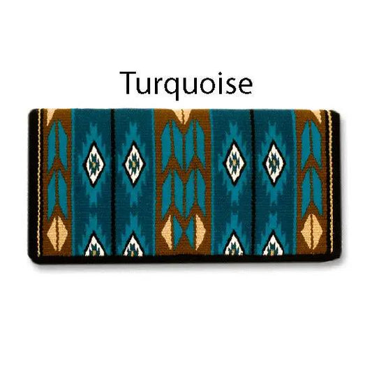 Mayatex Flying Eagle Saddle Blanket Chocolate 38x34 100% NZ Wool by Mayatex