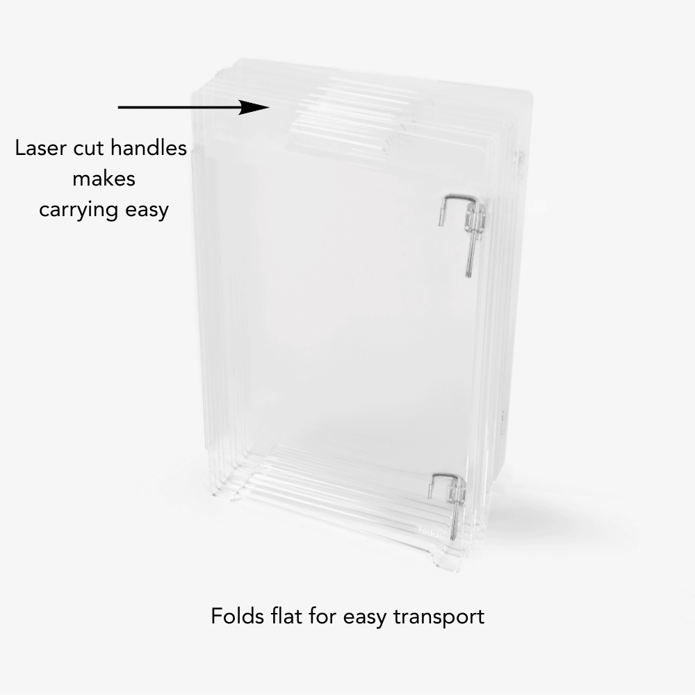 Hiddin Clear Acrylic Round Pet Playpen with Door