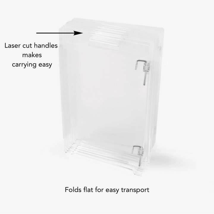Hiddin Clear Acrylic Round Pet Playpen with Door