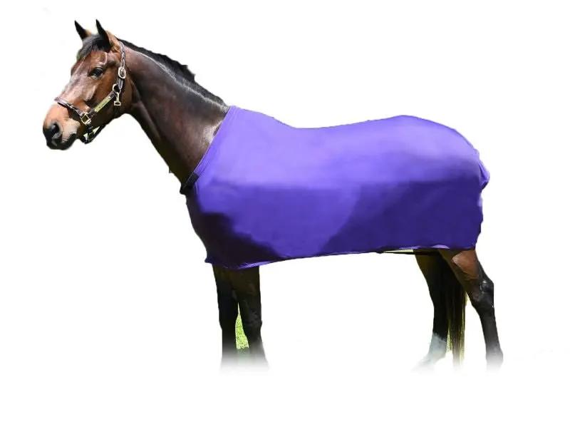 StretchX Full Sheet horse blanket in vivid purple Lycra covering full body