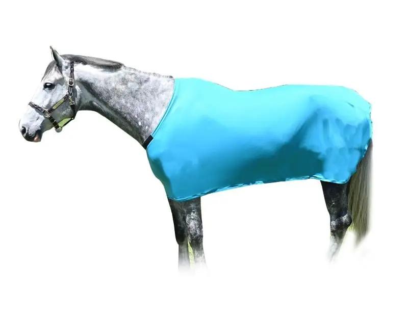 StretchX Full Sheet Lycra horse blanket in bright blue by StateLineTack