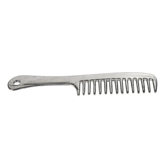 Gatsby Mane Tail Comb by StateLineTack, silver metal grooming tool.