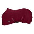 Load image into Gallery viewer, Gatsby Premium Fleece Dress Sheet by StateLineTack, maroon fleece horse blanket with adjustable straps
