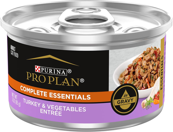 Pro Plan Complete Essentials Turkey &amp; Vegetables Entrée In Gravy Wet Cat Food (3oz)