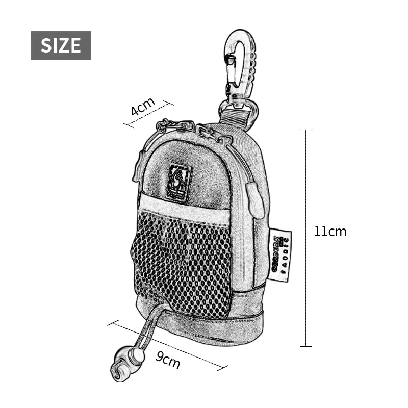 TrueLove Mini Backpack Poop Bag Holder TLB2011 – dimensions