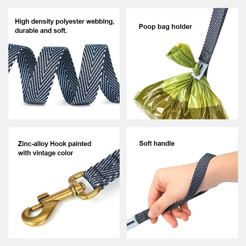 TrueLove Harris Tweed Dog Harness, Leash &amp; Poop Bag Set TLH2912