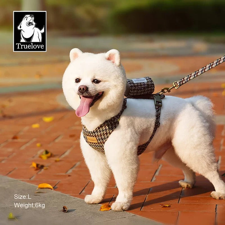 TrueLove Harris Tweed Dog Harness, Leash &amp; Poop Bag Set TLH2912
