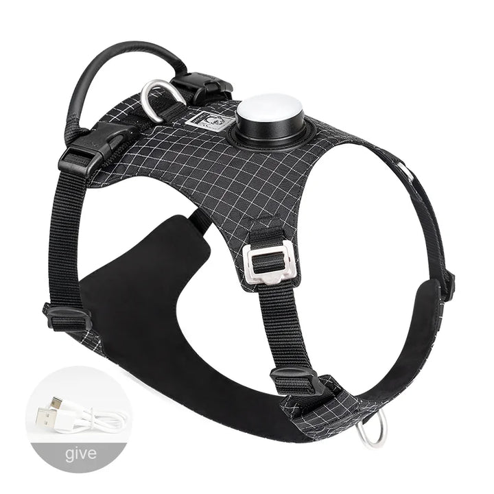 TrueLove LED Light-Up Dog Harness with Tracker Holder TLH6771