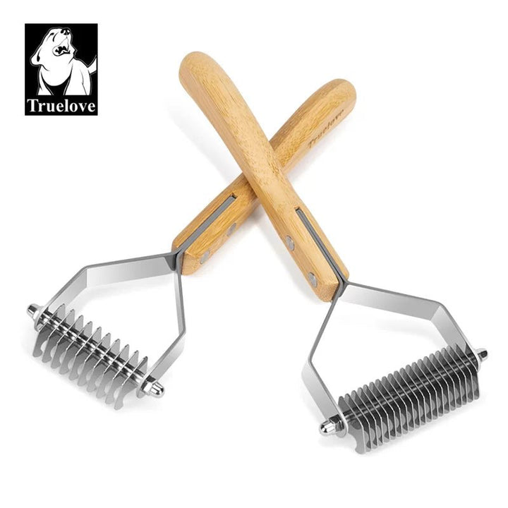 TrueLove Bamboo Undercoat Rake for Dogs &amp; Cats TLK25131