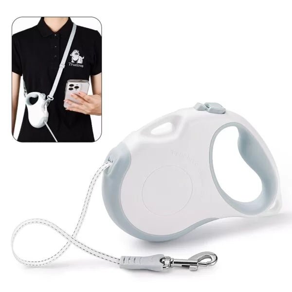 TrueLove Hands-Free Retractable Dog Leash TLL5001 – White/Sprout Green