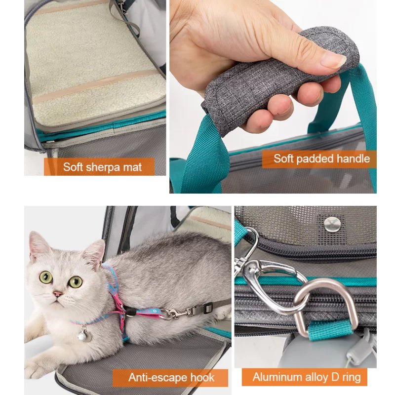 TrueLove Soft-Sided Pet Carrier with Fleece Bed TLX2071