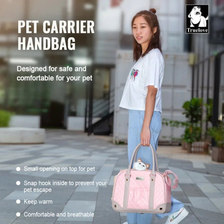 TrueLove Quilted Pet Carrier Handbag TLX6971