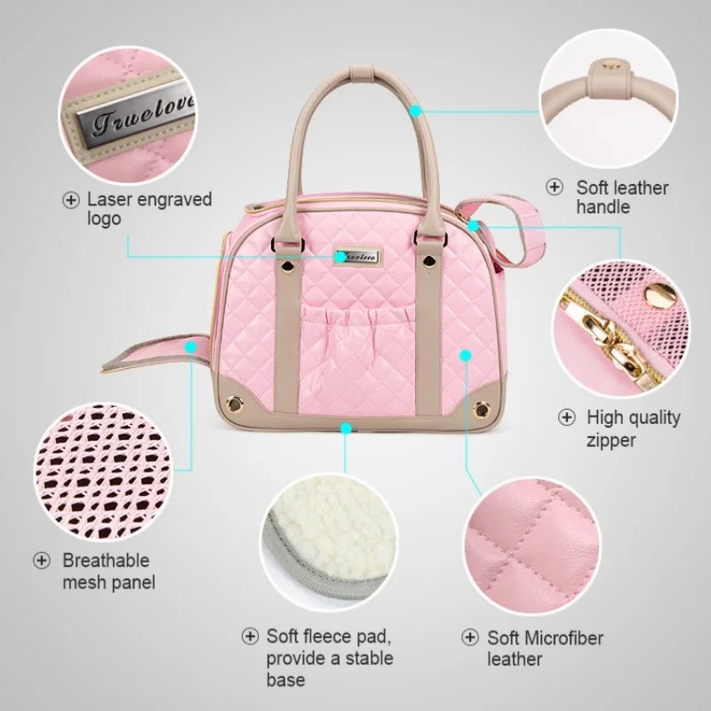 TrueLove Quilted Pet Carrier Handbag TLX6971