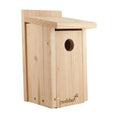 Load image into Gallery viewer, Handcrafted Cedar Bluebird Bird House Front Panel Access Design by HomePacific
