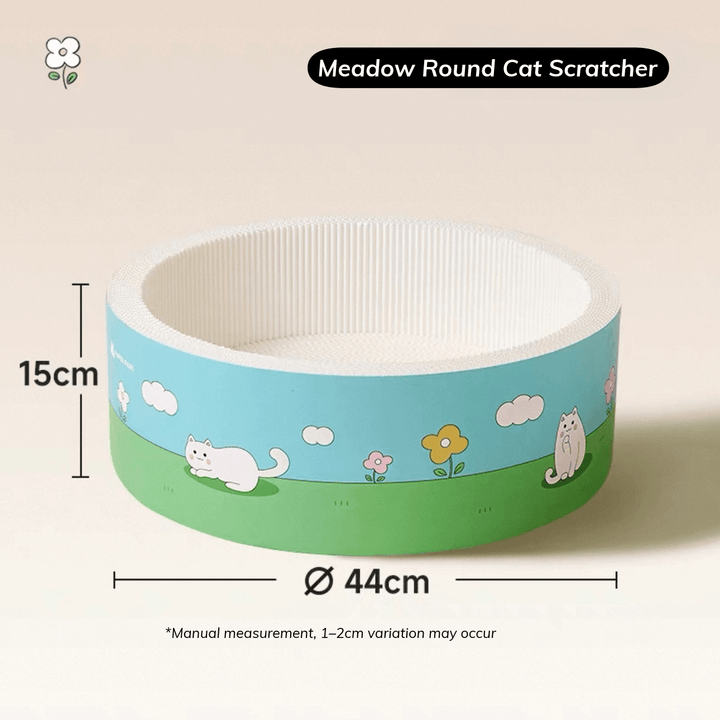 Paper Park Cat Scratcher Lounger – with dimensions