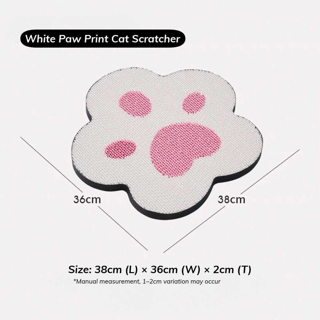 Paper Park Paw Print Cat Scratcher – with dimensions