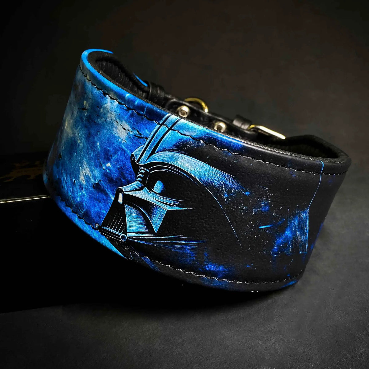 Bestia Darth Force leather dog collar