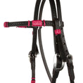 Gallery viewerに画像を読み込む, WD Tack Hot Pink Adjustable Rawhide Rope Tooled Browband Headstall by Mayatex
