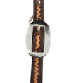 Bild in Galerie-Betrachter laden, WD Tack Medium Oil Rope Tooled Headstall Brown 5/8 Inch Single Ear by Mayatex

