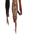 Charger l'image dans la visionneuse de la galerie, WD Tack Floral Tooled Chestnut Browband Headstall Stainless Steel by Mayatex
