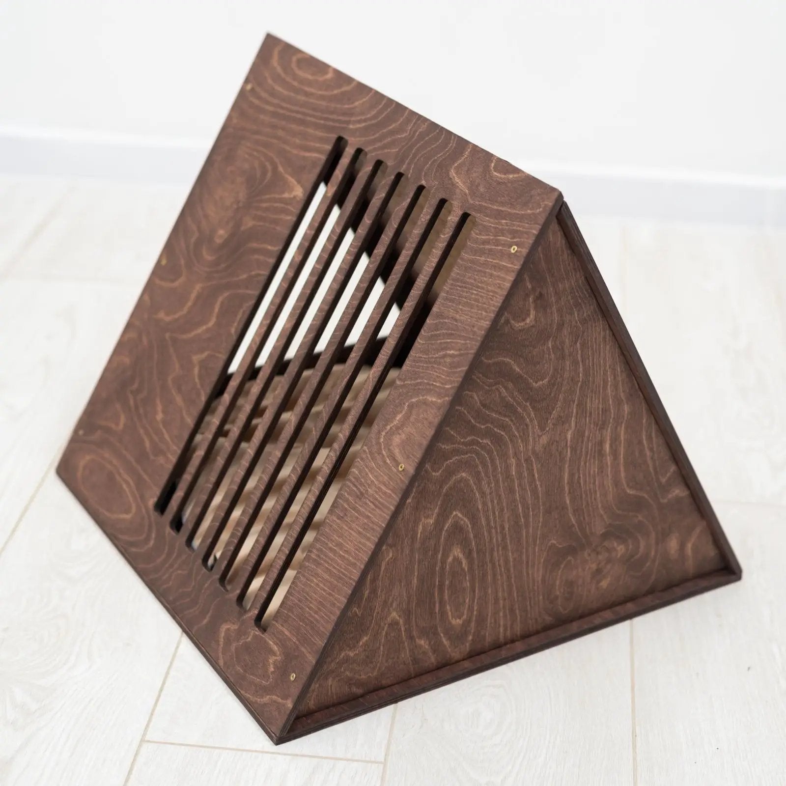 Zenith Pet Luxury Dark Walnut Wooden Cat House With Sturdy Frame Ideal For Modern Home Decor by Enjoy The Wood