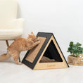 Load image into Gallery viewer, Modern Paws Premium Black Solid Wood Cat House Bed Secure Enclosed Retreat Interior Design by Enjoy The Wood
