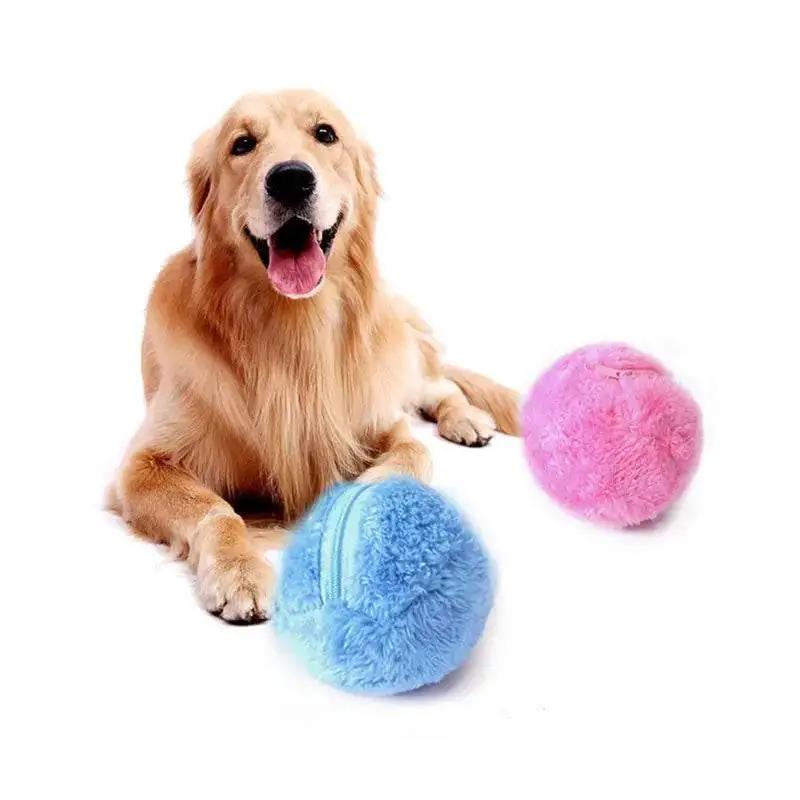 SmartPaws Automatic Plush Ball Pet Toy Self Moving Rolling Interactive Toy For Dogs Cats With Safe Soft Exterior by Nai Pet Store