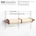 Carica l'immagine nel visualizzatore della galleria, Horizontal Scratching Post for Cats by Catastrophic Creations, wall-mounted beige sisal rope scratcher
