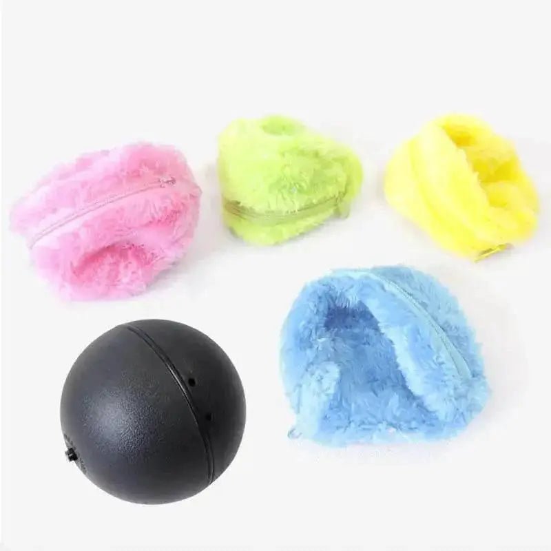 SmartPaws Automatic Plush Ball Pet Toy Self Moving Rolling Interactive Toy For Dogs Cats With Safe Soft Exterior by Nai Pet Store