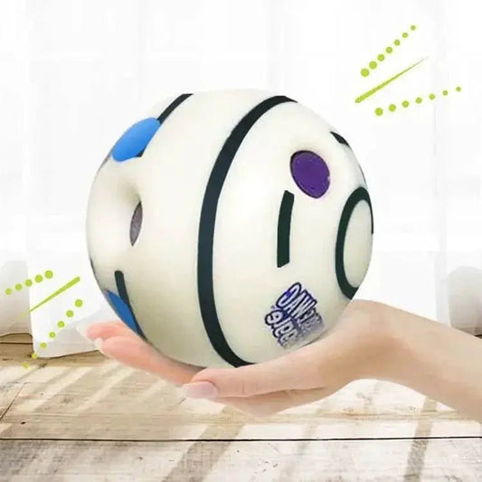Interactive Chew Ball Rolls And Giggles Automatically For Dogs by Nai Pet Store