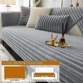 Load image into Gallery viewer, topspet Luxurious Rabbit Fur Sofa Slipcover, light grey, non-slip, fits 2-seat sofas
