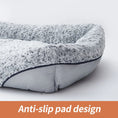 Gallery viewerに画像を読み込む, Swirl Rose Velvet Calming Dog Bed Anti-Anxiety Plush Pet Sofa Small by Sell My Stuff
