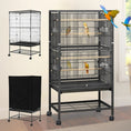 Charger l'image dans la visionneuse de la galerie, YINTATECH 52 inches Birdcage Cover and Bird Cage Seed Catcher Bird Cages for Parakeets Parrot Cockatiel Pigeon Metal Big Bird Cage - from For Animals, With Love
