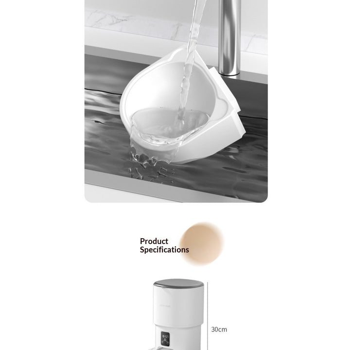 Removable hopper cleaning and height chart
