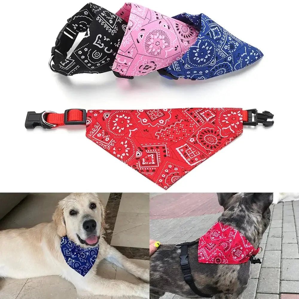 Adjustable Pure Cotton Dog Cat Bandana Scarf Washable Triangle Collar by Game On Interactive LLC (OnlyTenBucks.com)