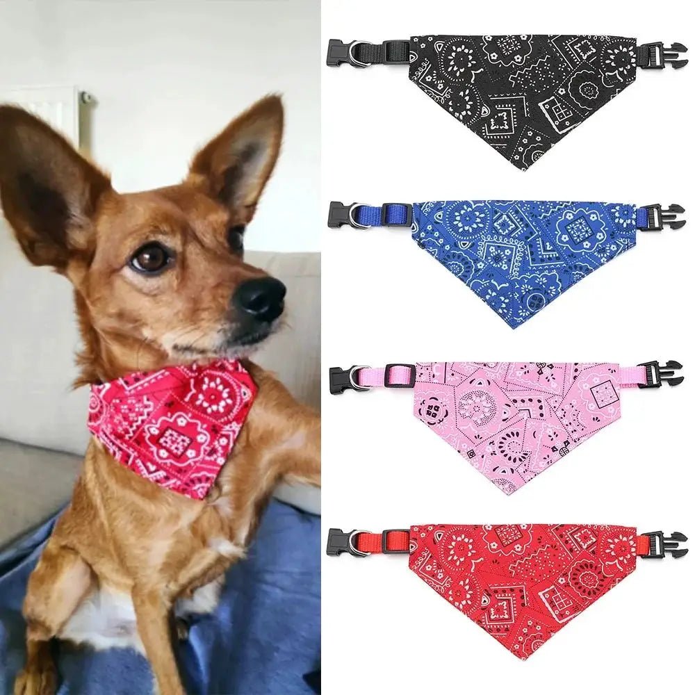Adjustable Pure Cotton Dog Cat Bandana Scarf Washable Triangle Collar by Game On Interactive LLC (OnlyTenBucks.com)