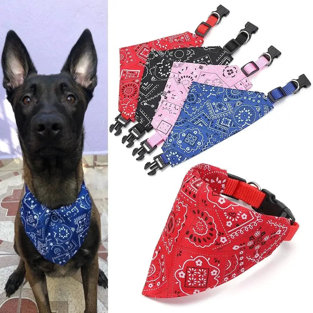 Adjustable Pure Cotton Dog Cat Bandana Scarf Washable Triangle Collar by Game On Interactive LLC (OnlyTenBucks.com)