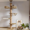 Bild in Galerie-Betrachter laden, Solid Wood Column Cat Climbing Frame Modular Multi Level Tower by Sell My Stuff
