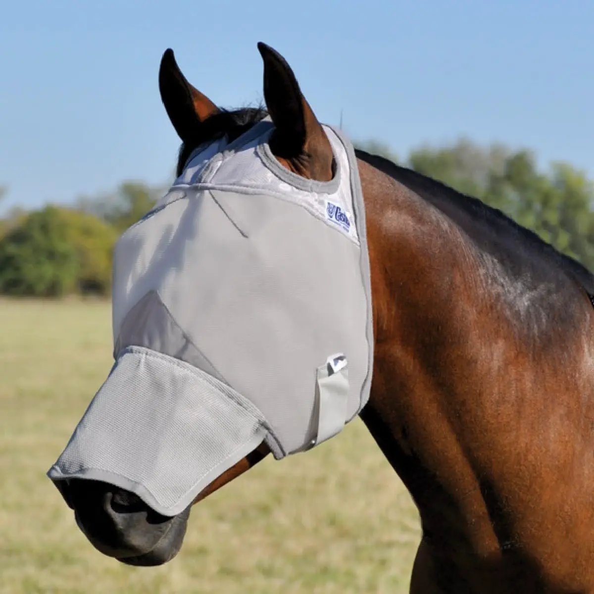 Cashel Crusader Fly Mask Long Nose Grey Foal - from For Animals, With Love