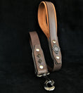 Charger l'image dans la visionneuse de la galerie, Bestia Dog Gear Aztec Grey Harness Old Silver Antique Brass Rivets by Bestia Dog Gear
