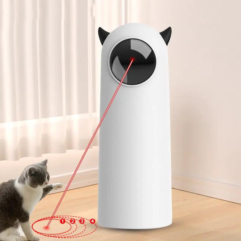 White Electric Automatic Infrared LED Cat Teaser Toy With Interactive Motion Simulation by Sell My Stuff